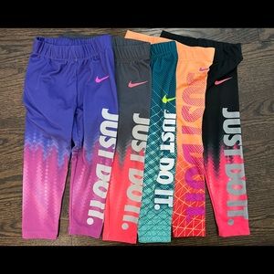 Nike Dri-Fit leggings 5-pack, size 3T